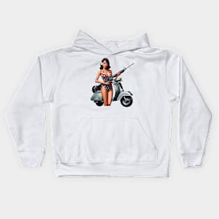 Scooter Girl Kids Hoodie